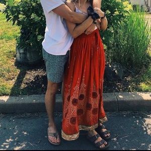 Flowy maxi skirt made in India